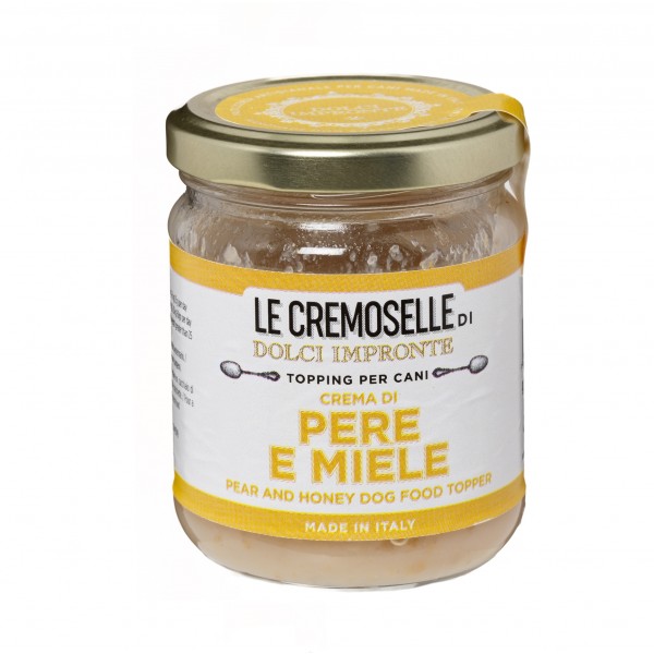 Dolci Impronte -Topping  Naturale Le Cremoselle - Confezione 6 Vasetti  Pere e Miele 125gr