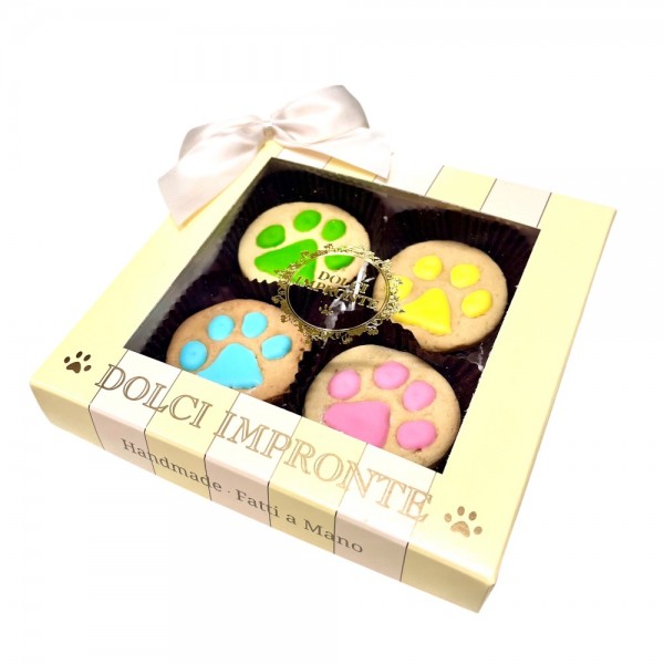 Dolci Impronte - Pack of 4 Decorated Paws - 80g New Packaging