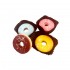 Dolci Impronte - Vassoio 15 Mini Donuts – Decorati a mano - 215gr