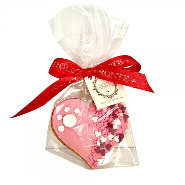 Dolci Impronte – Cuore Rosa e Cuoricini - Pasta Frolla -52g