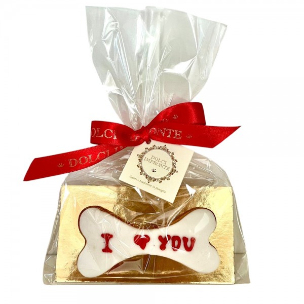 Dolci Impronte – Biscuit Bone I Love You - Shortcrust Pastry - 36g