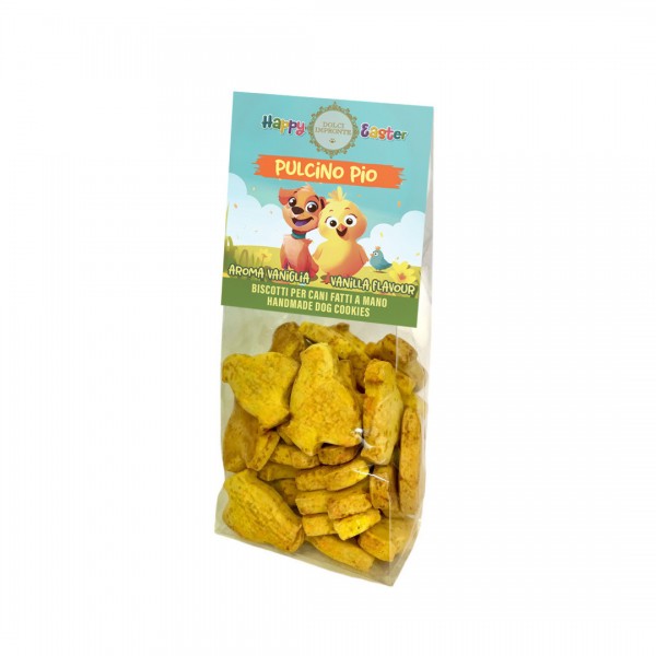 Dolci Impronte  - Pasqua - Il Pulcino Pio Biscotti aroma vaniglia - gr150