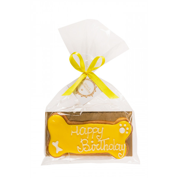 Dolcimpronte - Birthday Bone Giallo - 72 gr ( ASL Prot.0088901/16)